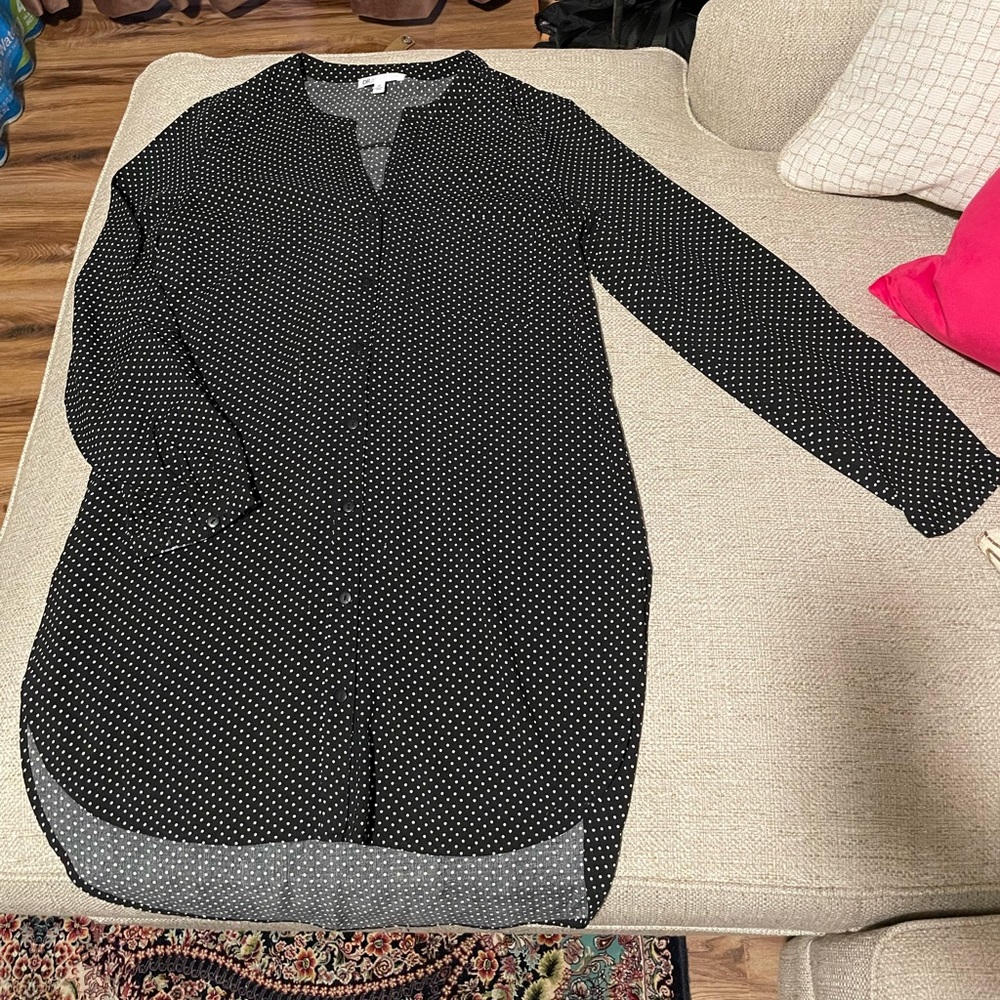 Long Tunic Polka Dot Shirt